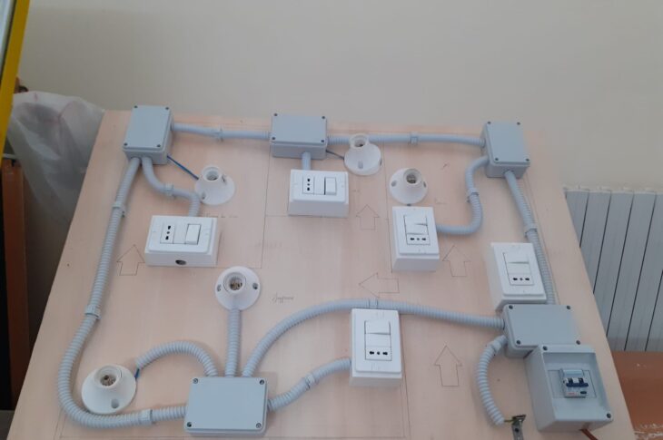 Pannello esercitazioni impianti elettrici