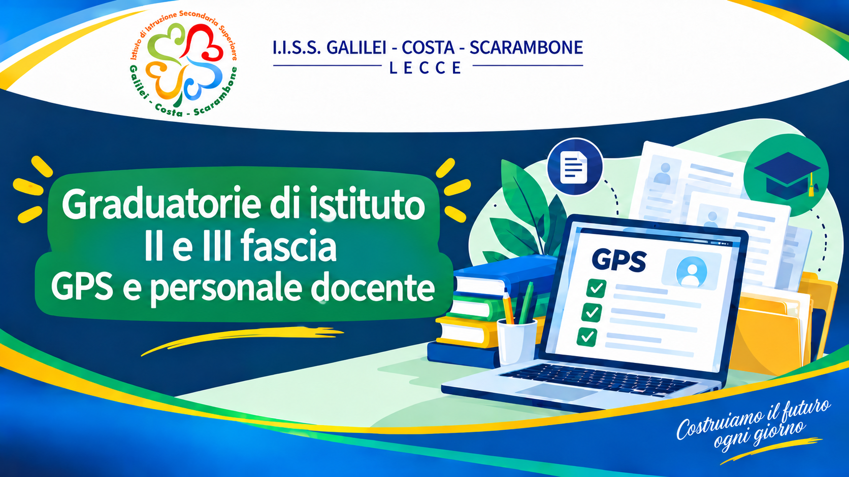 Pubblicazione graduatorie di Istituto II e III fascia GPS per il personale docente A.S 2026/2027